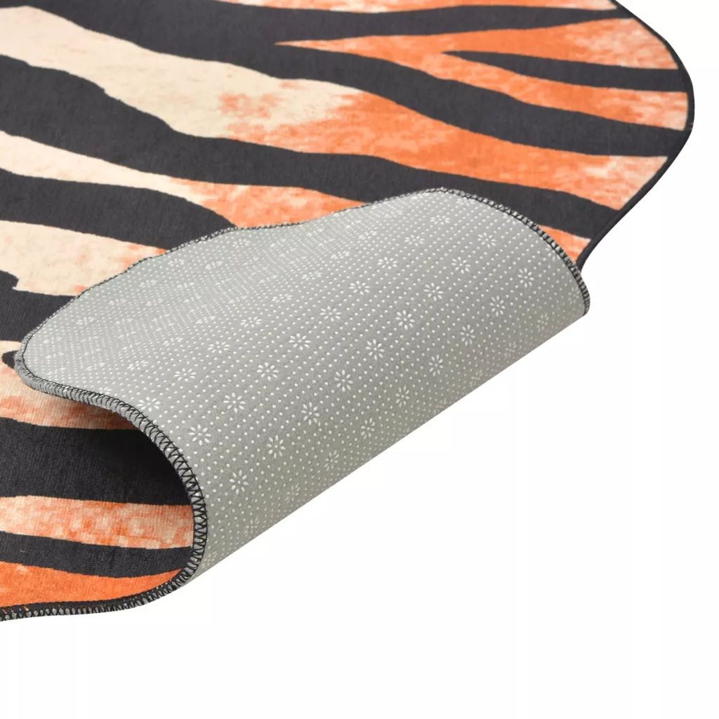 Shaped Rug 110x150 cm Tiger Print